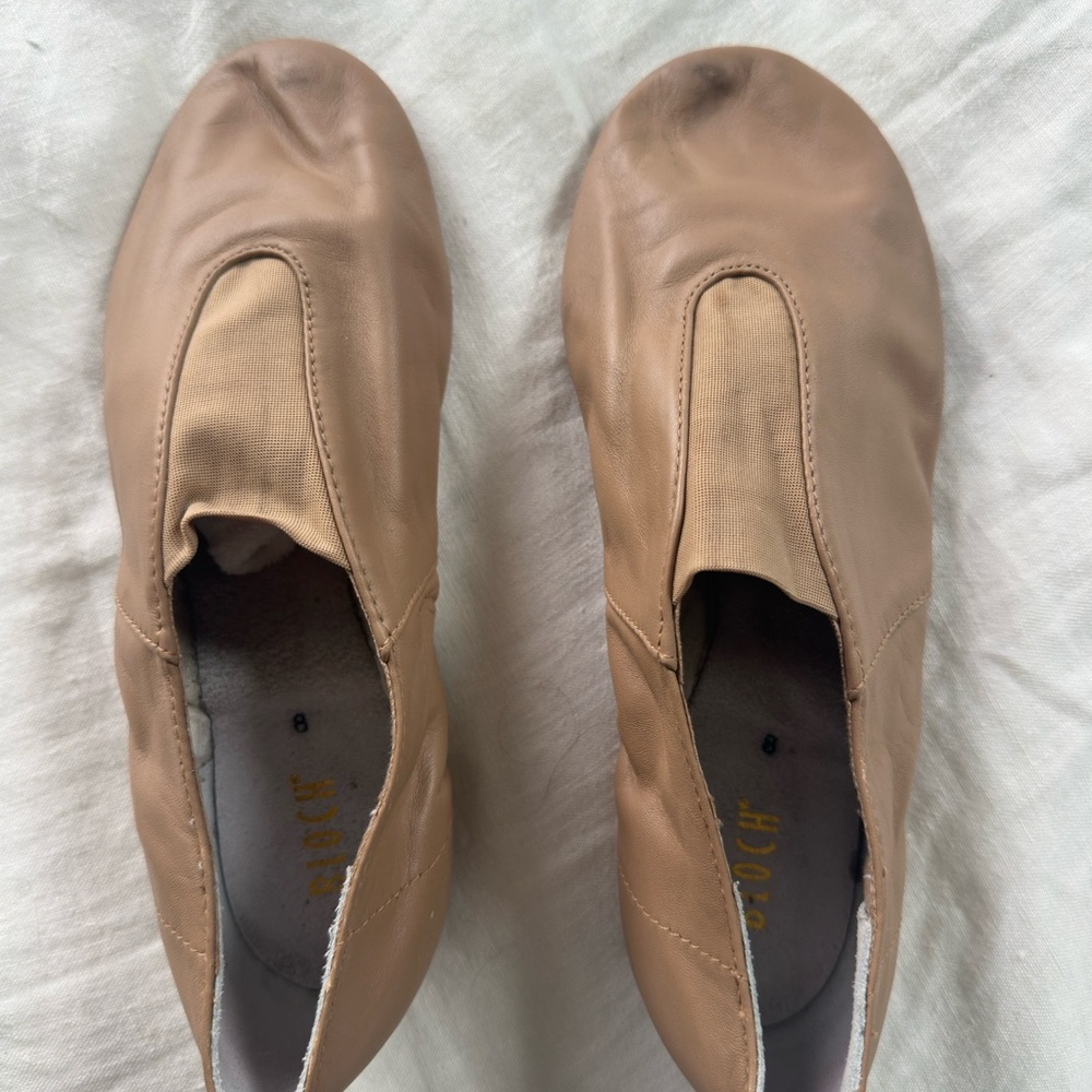 Bloch Tan Leather Dance Jazz Shoes